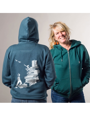 Fair and organic zipped hoodie BOSTON "Escalivres"