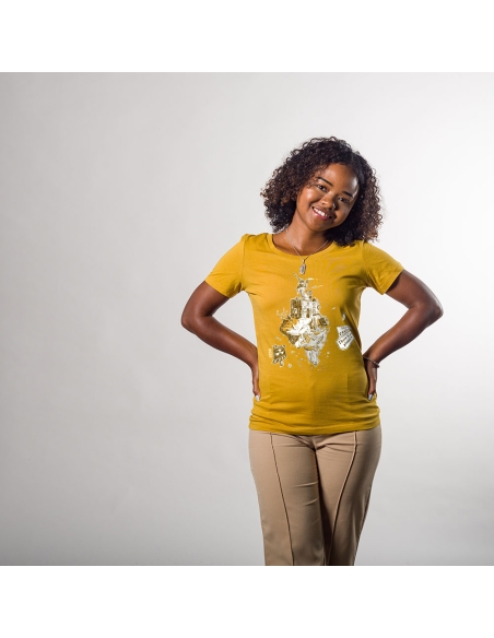 T shirt fair trade and organic NARA "Planet B"