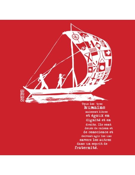 T-shirt bio équitable DOUALA "D'un seul souffle"