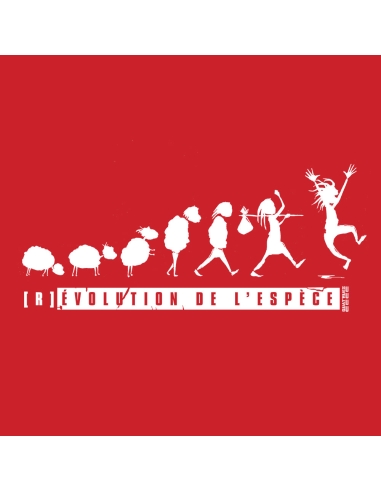 T-shirt bio équitable DOUALA "(R)évolution de l'espèce"