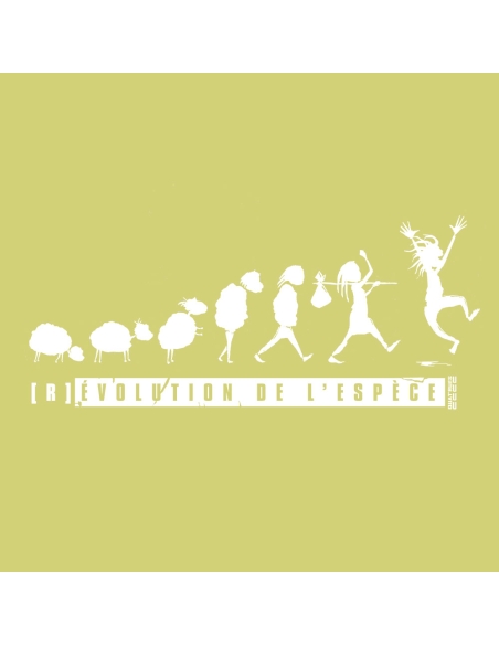 Sweat bio éthique unisexe JAISALMER "(R)évolution de l'espèce"