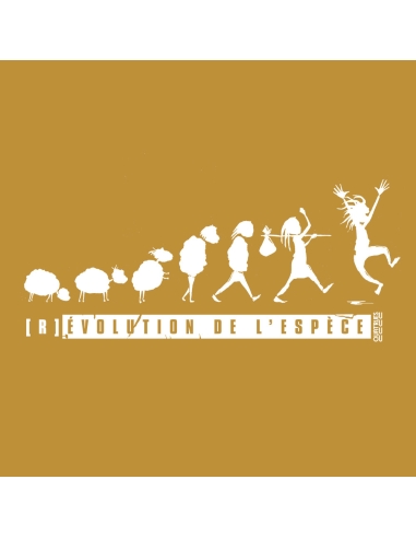 Sweat bio éthique unisexe JAISALMER "(R)évolution de l'espèce"