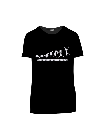 T shirt coton bio équitable MANAUS "(R)évolution de l'espèce"