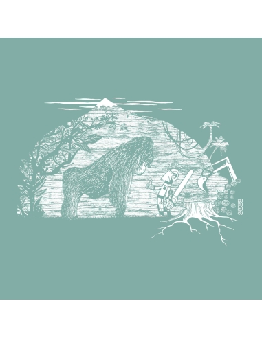 T shirt coton bio équitable MANAUS "Gare au gorille"