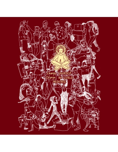 T-shirt bio équitable DOUALA "Meditate"