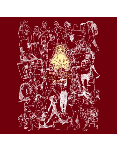 Organic und Fair T-Shirt DOUALA "Meditate"