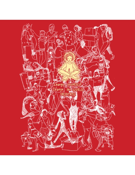 Organic and ethical T-Shirt DOUALA "Meditate"