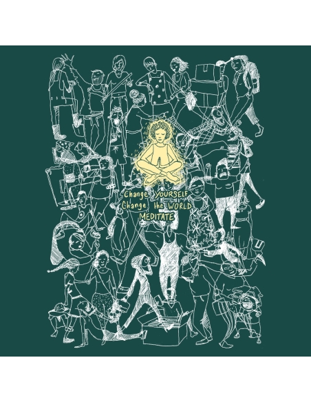 Organic and ethical T-Shirt DOUALA "Meditate"