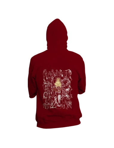 Fair and organic zipped hoodie BOSTON "Meditate"