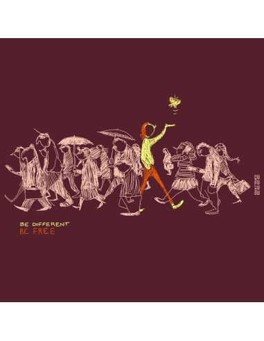 Sac en toile coton bio équitable SAGY "Be different"