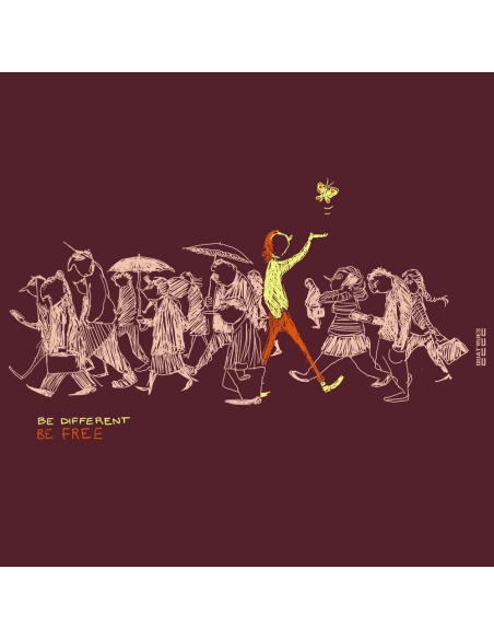 Organic & Fair-trade tote bag SAGY "Be different"