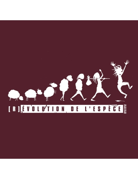 Organic & Fair-trade tote bag Sagy "(R)évolution de l'espèce"