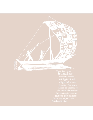 Organic & Fair-trade tote bag SAGY "D'un seul souffle"