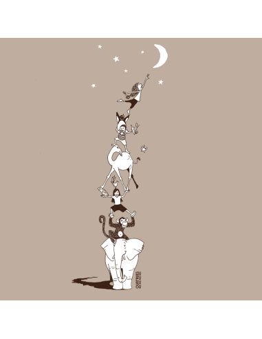 T-shirt bio équitable DOUALA "Décrocher La Lune"