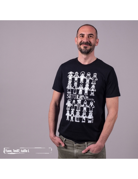 T-shirt bio équitable DOUALA "Sitoilien du Monde"