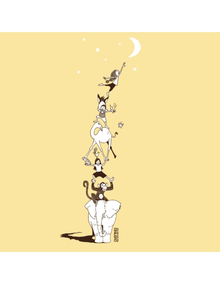 T-shirt coton bio éthique NARA "Décrocher La Lune"