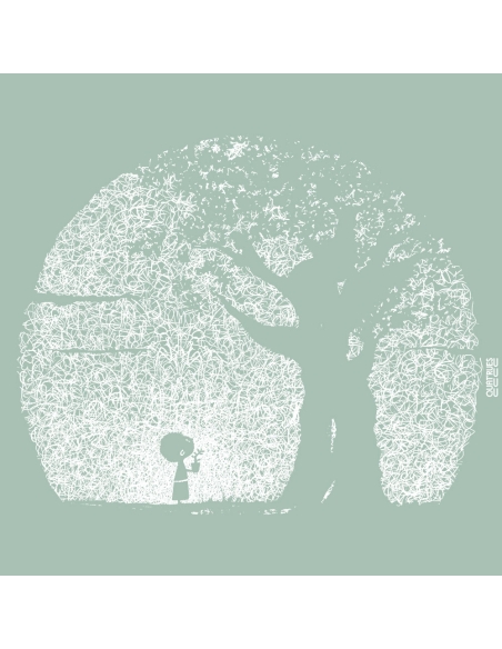 T-shirt eco-responsable "Pousse" en coton bioogique