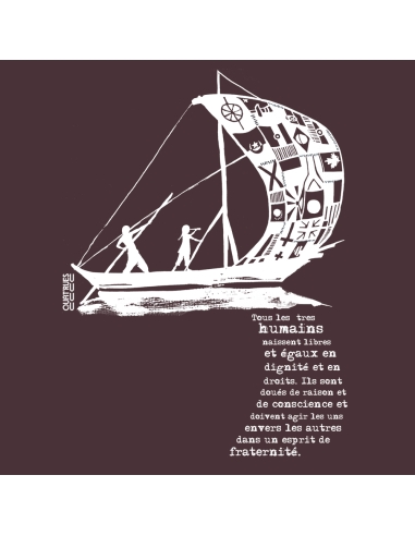 T-shirt bio équitable DOUALA "D'un seul souffle"