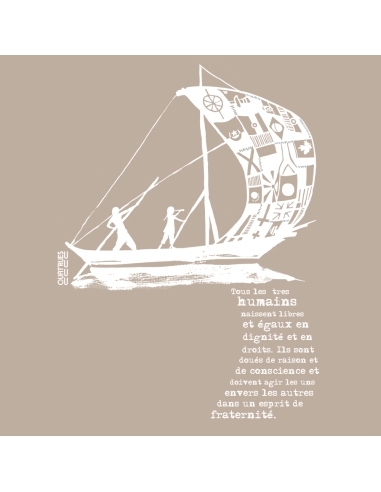 Organic and ethical T-Shirt DOUALA "D'un seul souffle"