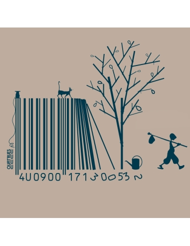 T-shirt bio équitable DOUALA "Code bar(b)re"