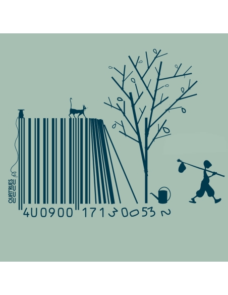 T-shirt bio équitable DOUALA "Code bar(b)re"