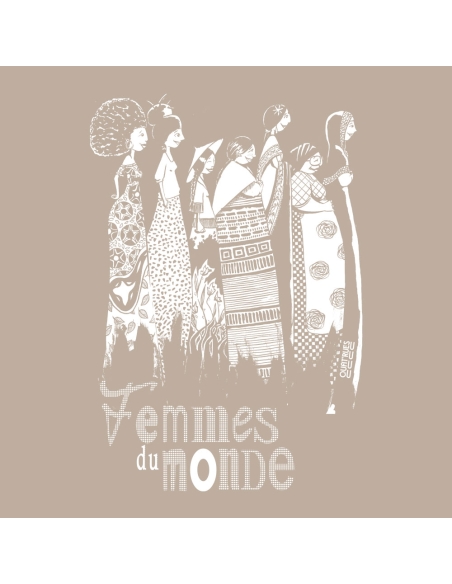 T-shirt bio équitable DOUALA "Femmes du Monde"