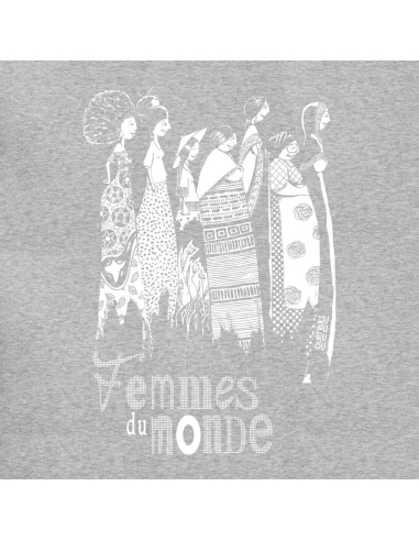 T-shirt équitable coton bio col V AWARA "Femmes du Monde"