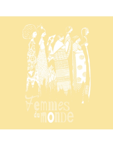 T-shirt équitable coton bio col V AWARA "Femmes du Monde"