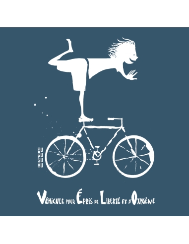 Bio und Fair V-Ausschnitt T-Shirt AWARA "Vélo"