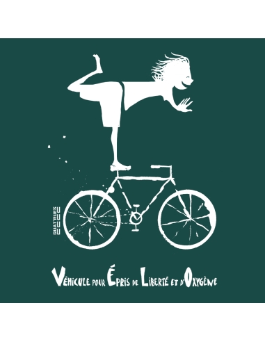 Bio und Fair V-Ausschnitt T-Shirt AWARA "Vélo"