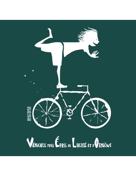 Bio und Fair V-Ausschnitt T-Shirt AWARA "Vélo"
