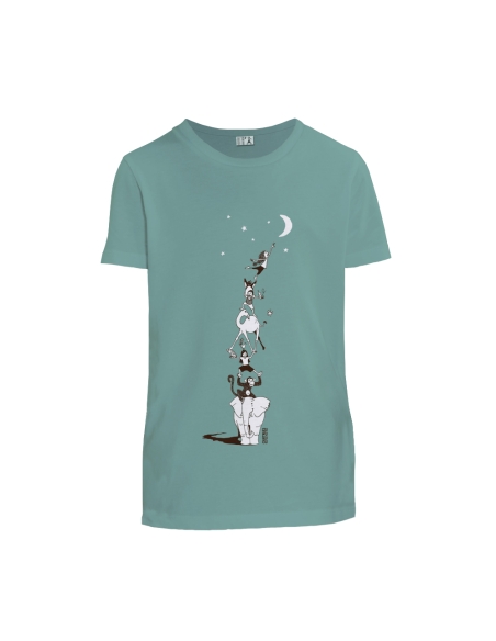 Organic and ethical T-shirt MANAUS "Décrocher la lune"