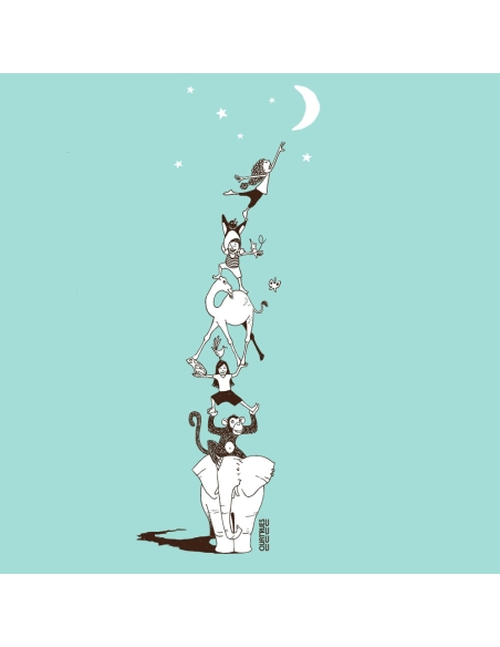 T shirt coton bio équitable MANAUS "Décrocher La Lune"