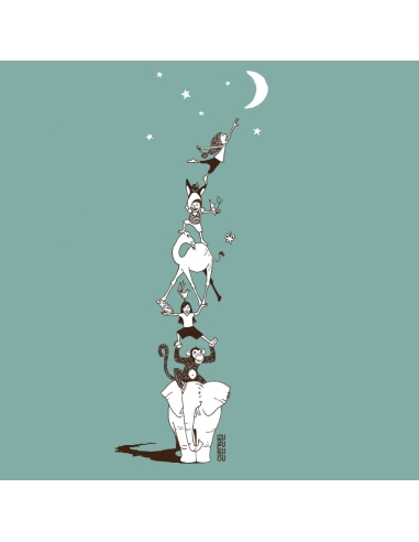 T shirt coton bio équitable MANAUS "Décrocher La Lune"