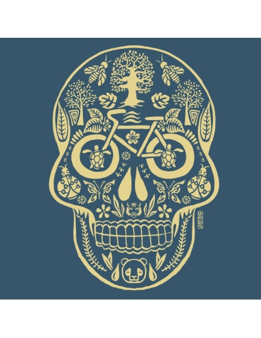 Bio und Fair V-Ausschnitt T-Shirt AWARA "Tête de vie"