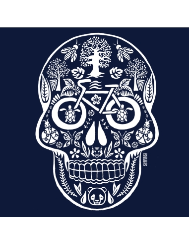 Bio und Fair V-Ausschnitt T-Shirt AWARA "Tête de vie"