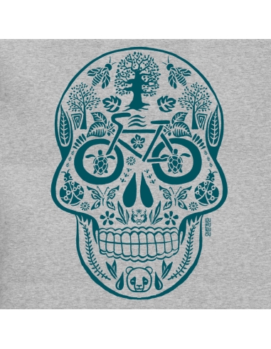 T-shirt équitable coton bio col V AWARA "Tête de vie"