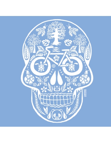 Bio und Fair V-Ausschnitt T-Shirt AWARA "Tête de vie"