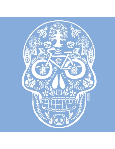 Bio und Fair V-Ausschnitt T-Shirt AWARA "Tête de vie"