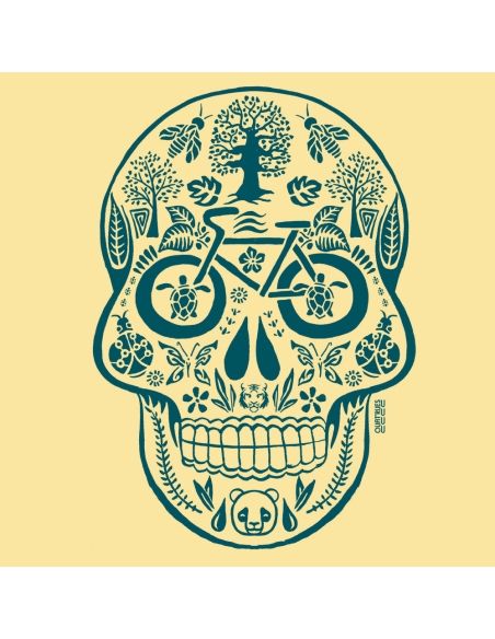 Bio und Fair V-Ausschnitt T-Shirt AWARA "Tête de vie"