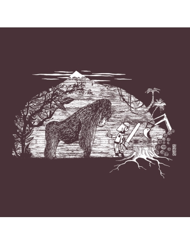 Organic and ethical T-Shirt DOUALA "Gare au gorille"