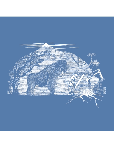 T-shirt bio équitable DOUALA "Gare au gorille"