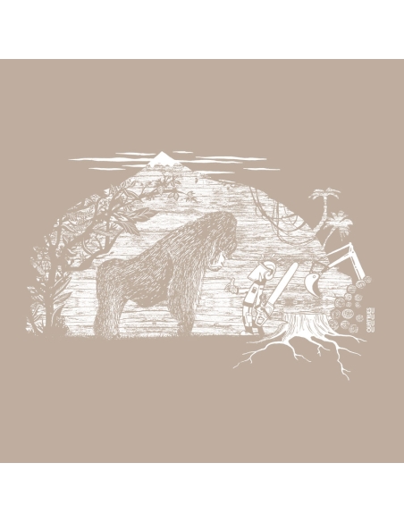 Organic und Fair T-Shirt DOUALA "Gare au gorille"