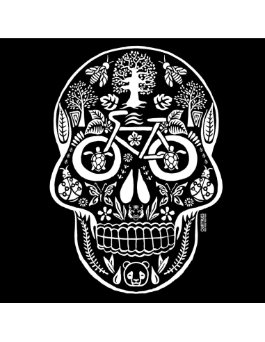 Bio und Fair V-Ausschnitt T-Shirt AWARA "Tête de vie"