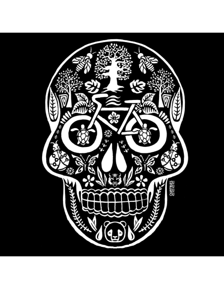 Bio und Fair V-Ausschnitt T-Shirt AWARA "Tête de vie"