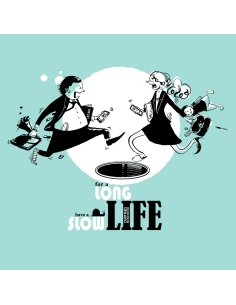 T-shirt coton bio éthique NARA "Slow life" 2