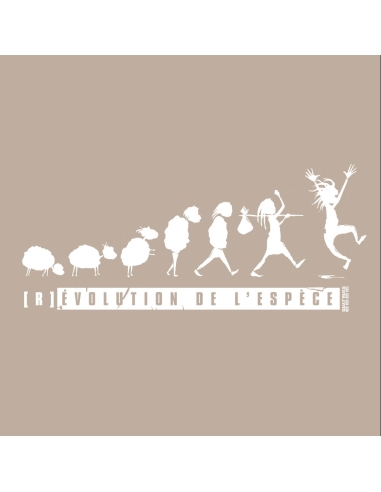 Organic and ethical T-Shirt DOUALA "(R)évolution de l'espèce"