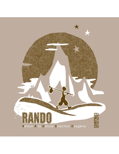 T shirt éco-responsable coton bio "Rando"