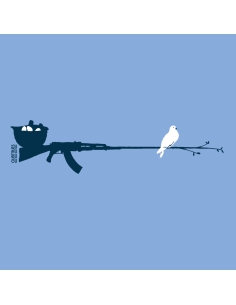 T-shirt équitable coton bio NARA "Peace & Vole" 2
