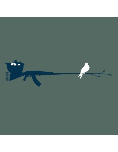 T-shirt bio équitable DOUALA "Peace & Vole"